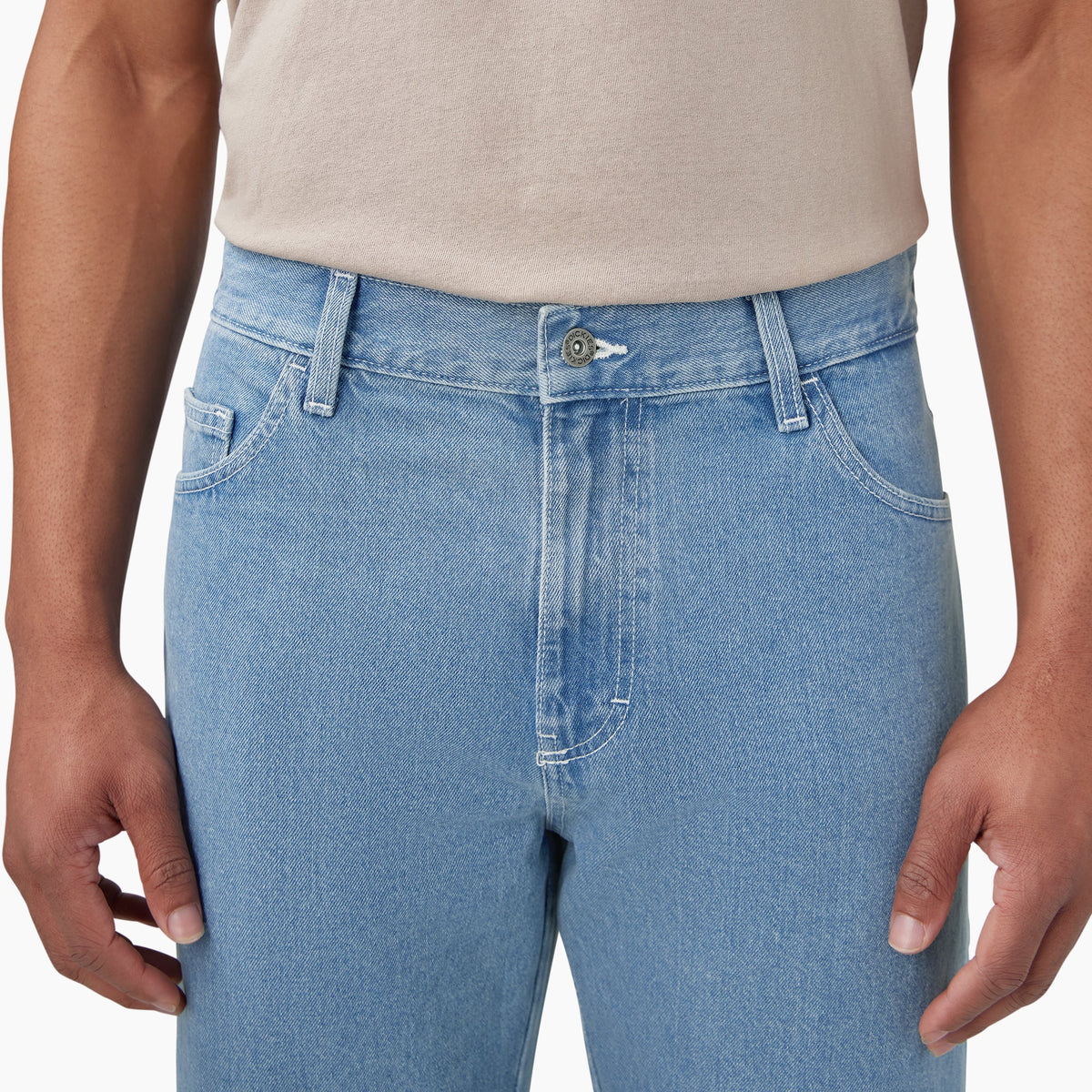 Dickies Loose Fit Double Knee Jeans - Light Denim (LTD)