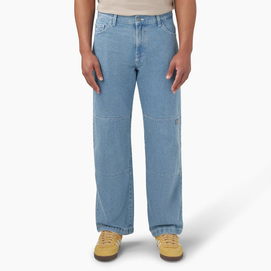 Dickies Loose Fit Double Knee Jeans - Light Denim (LTD)