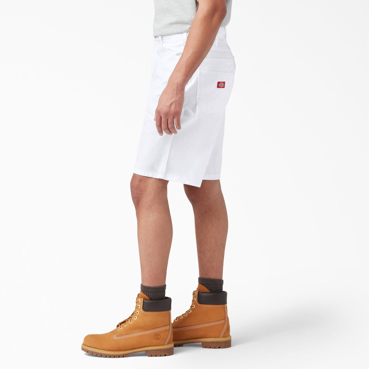 Dickies Relaxed Fit Carpenter Painter Shorts, 11" - White (WH)