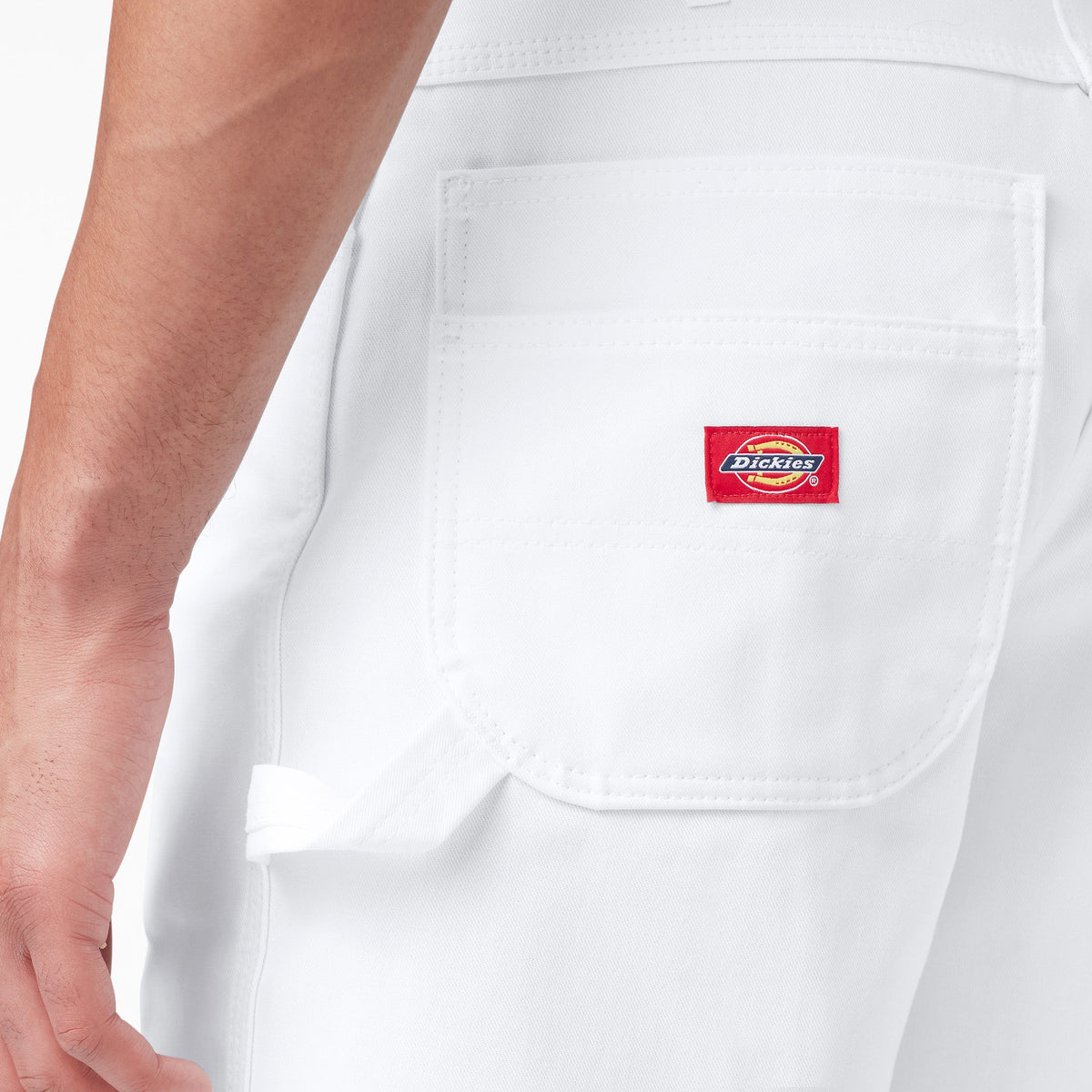 Dickies Relaxed Fit Carpenter Painter Shorts, 11" - White (WH)