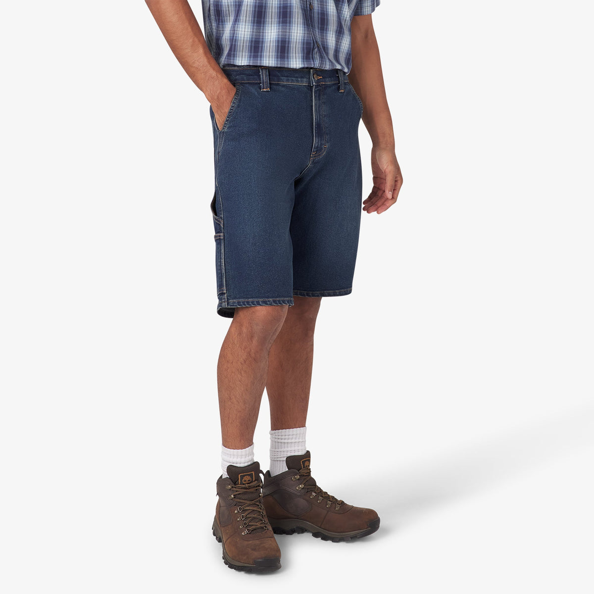Dickies Denim Utility Shorts, 11" - Medium Denim Wash (MWI)