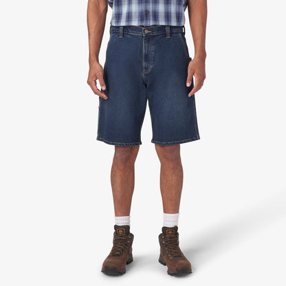 Dickies Denim Utility Shorts, 11" - Medium Denim Wash (MWI)