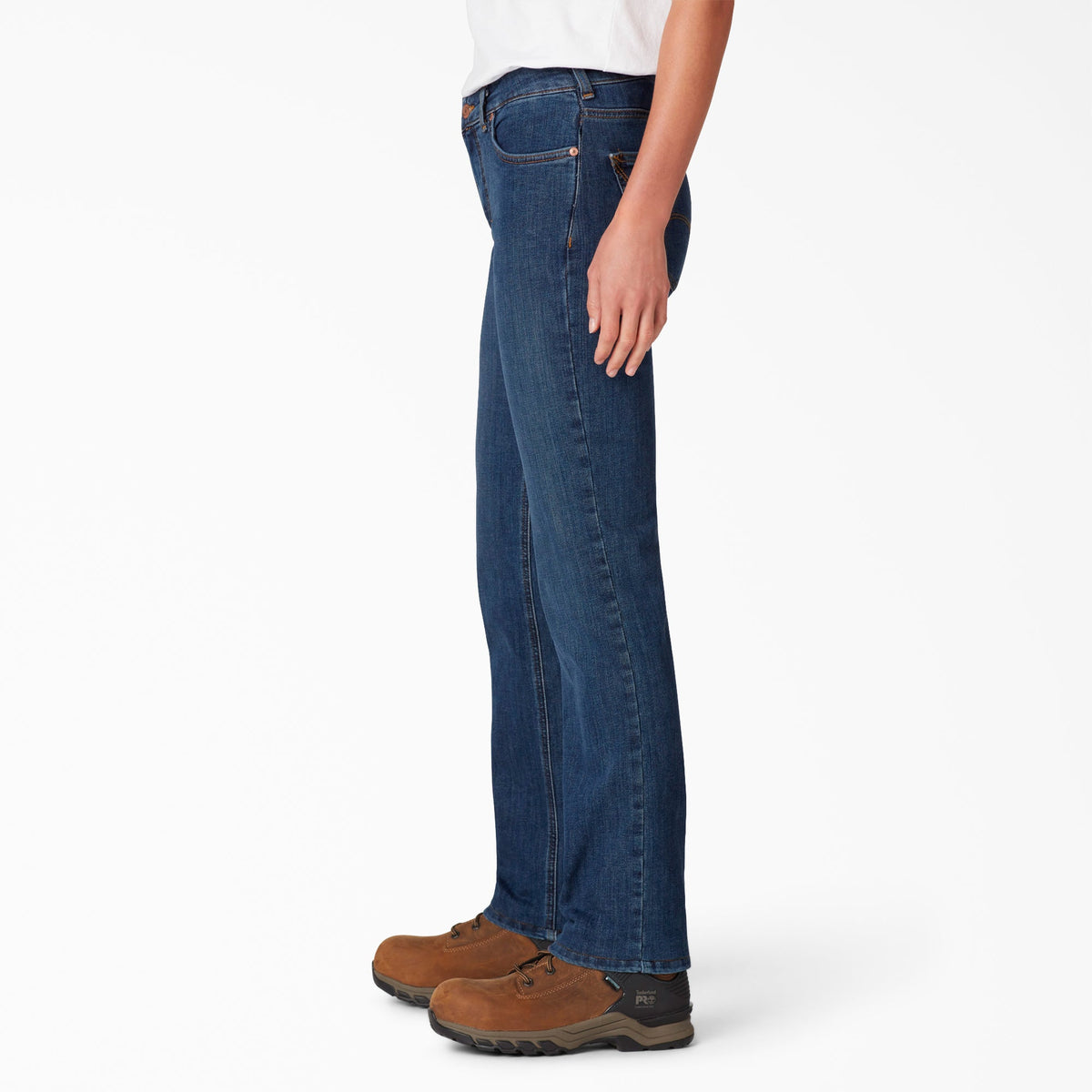 Dickies Women's Perfect Shape Straight Fit Jeans - Stonewashed Indigo Blue (SNB)