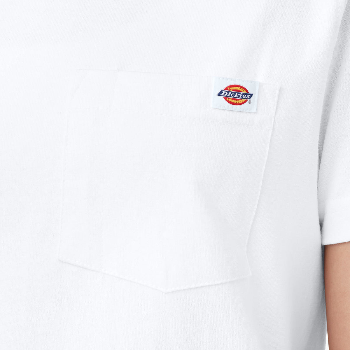 Dickies Women's Heavyweight Short Sleeve Pocket T-Shirt - White (WH)