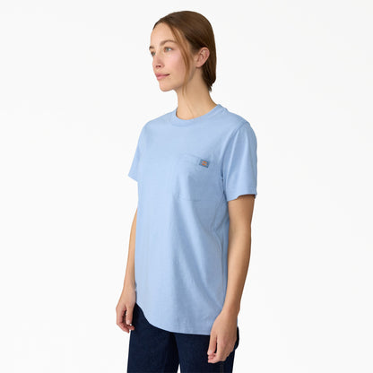 Dickies Women's Heavyweight Short Sleeve Pocket T-Shirt - Endless Sky Heather (L49)