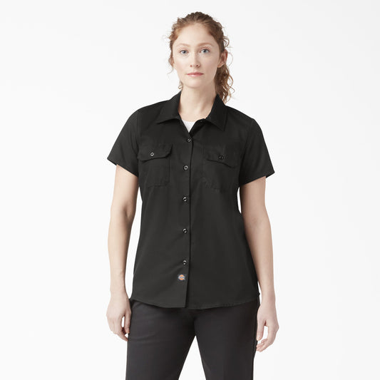 Dickies Women's 574 Original Work Shirt - Black (BSK)