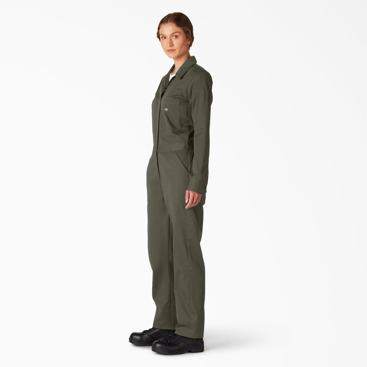 Dickies Women's Long Sleeve Coveralls - Moss Green (MS)