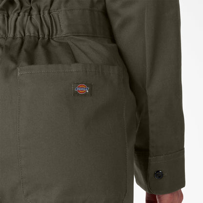 Dickies Women's Long Sleeve Coveralls - Moss Green (MS)