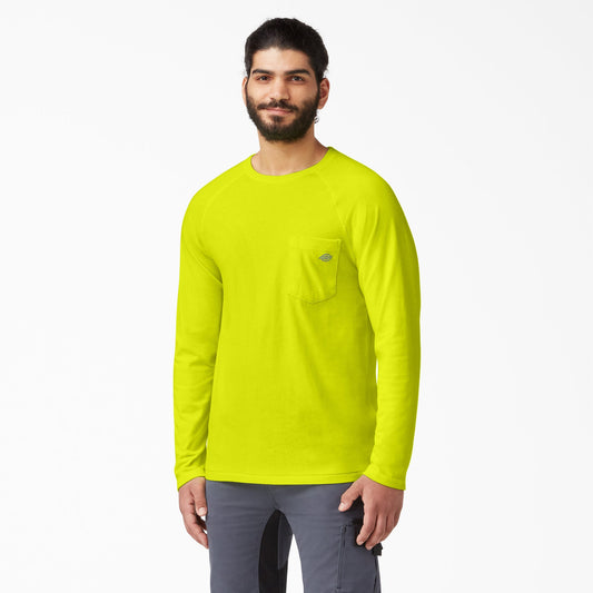 Dickies Cooling Long Sleeve Pocket T-Shirt - Bright Yellow (BWD)