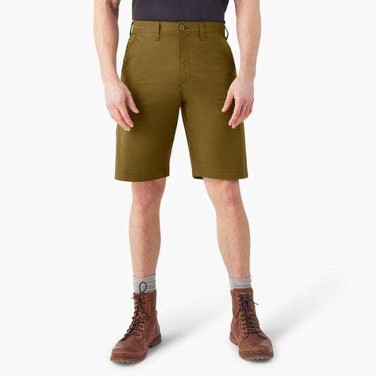 Dickies FLEX Cooling Regular Fit Utility Shorts, 11" - Dark Olive (DKO)