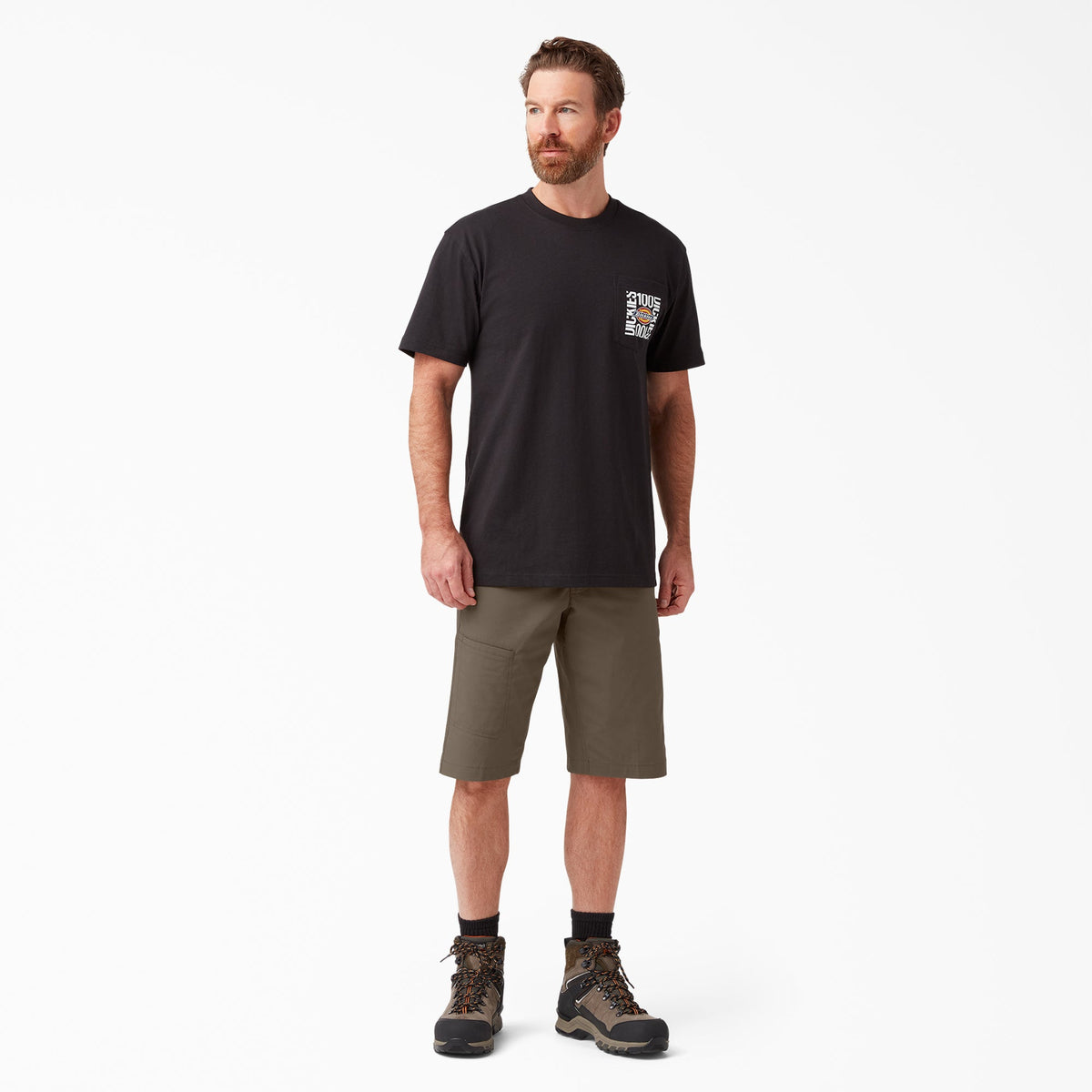 Dickies FLEX Cooling Regular Fit Utility Shorts, 13" - Mushroom (MR1)