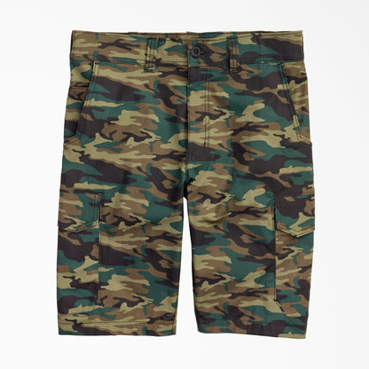 Dickies FLEX Cooling Regular Fit Cargo Shorts, 11" - Hunter Green Camo (H2C)
