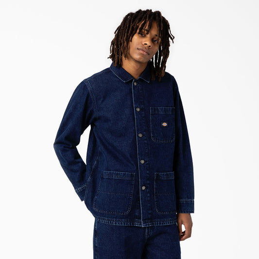 Dickies Denim Chore Coat - Stonewashed Indigo Blue (SNB)