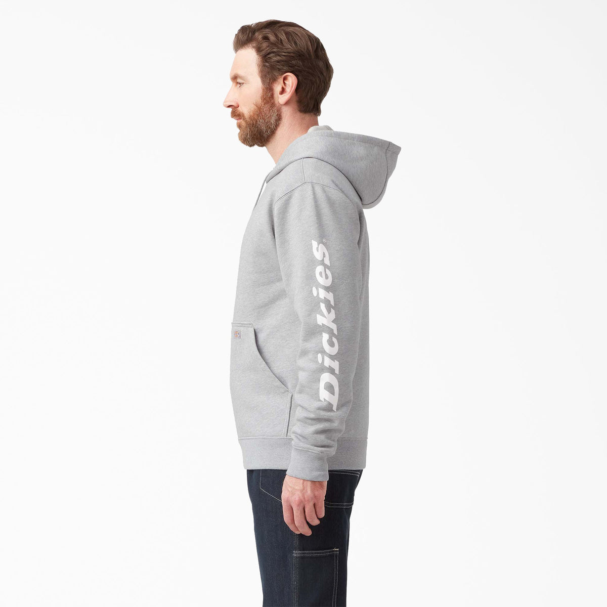 Dickies Water Repellent Sleeve Logo Hoodie - Heather Gray (HG)