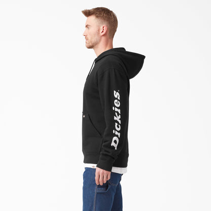 Dickies Water Repellent Sleeve Logo Hoodie - Black (KBK)