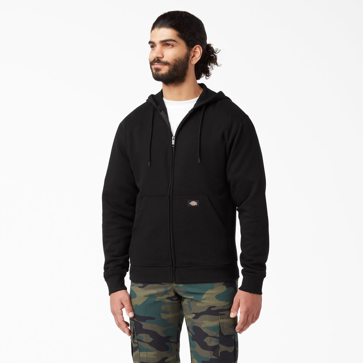 Dickies Midweight Fleece Zip Hoodie - Black (BK)