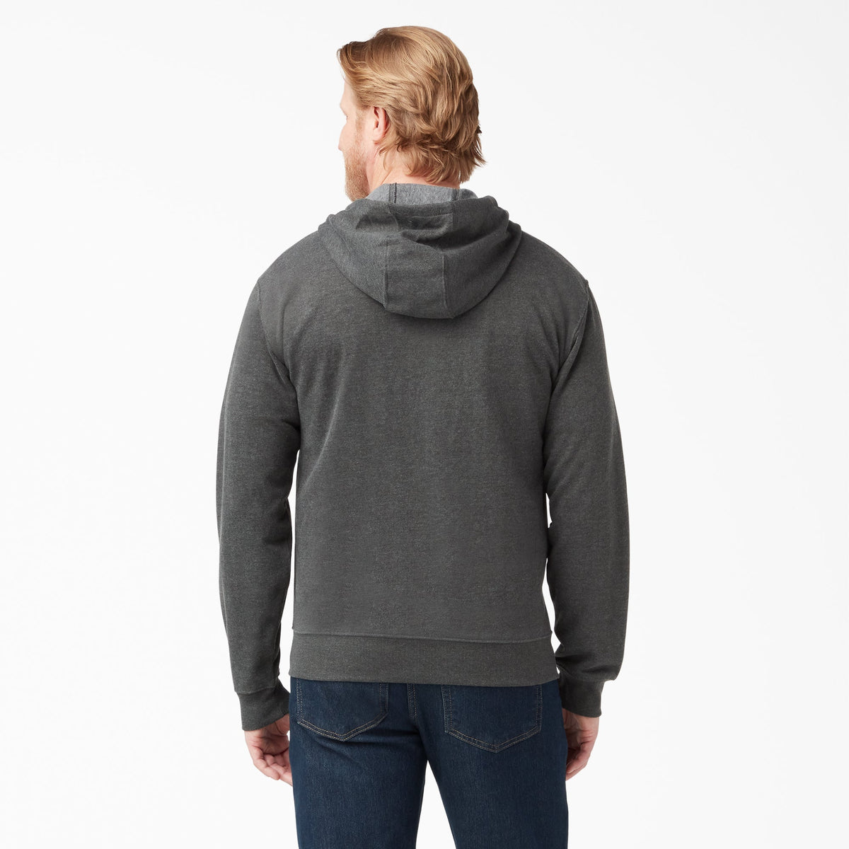 Dickies Midweight Fleece Zip Hoodie - Dark Heather Gray (IYD)