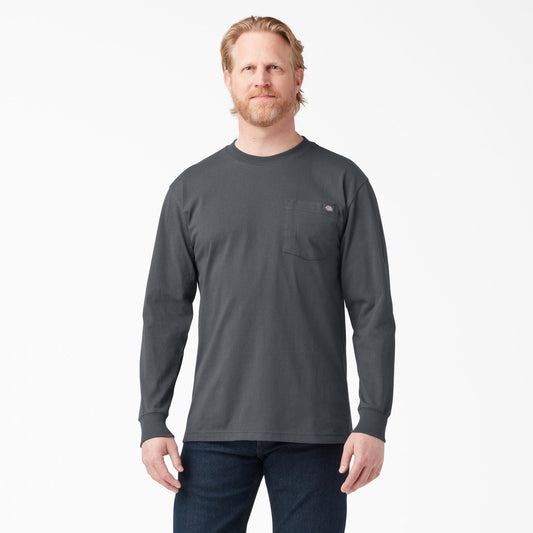 Dickies Heavyweight Long Sleeve Pocket T-Shirt - Charcoal Gray (CH)