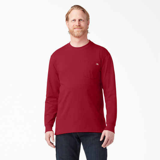 Dickies Heavyweight Long Sleeve Pocket T-Shirt - English Red (ER)