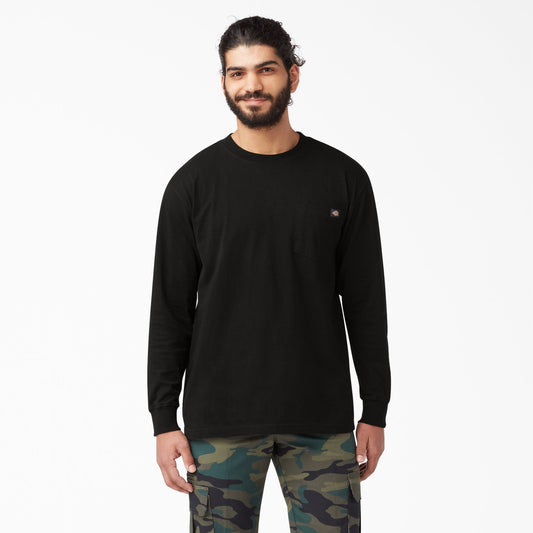 Dickies Heavyweight Long Sleeve Pocket T-Shirt - Black (BK)