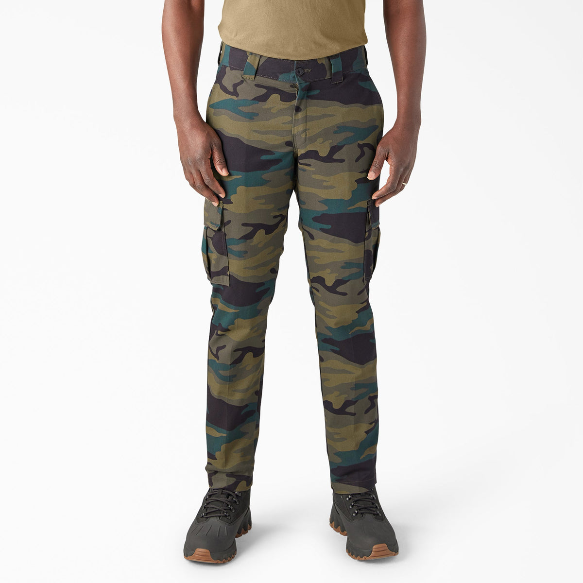Dickies FLEX Slim Fit Cargo Pants - Hunter Green Camo (HRC)