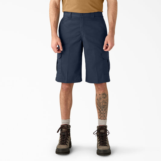 Dickies FLEX Relaxed Fit Cargo Shorts, 13" - Dark Navy (DN)