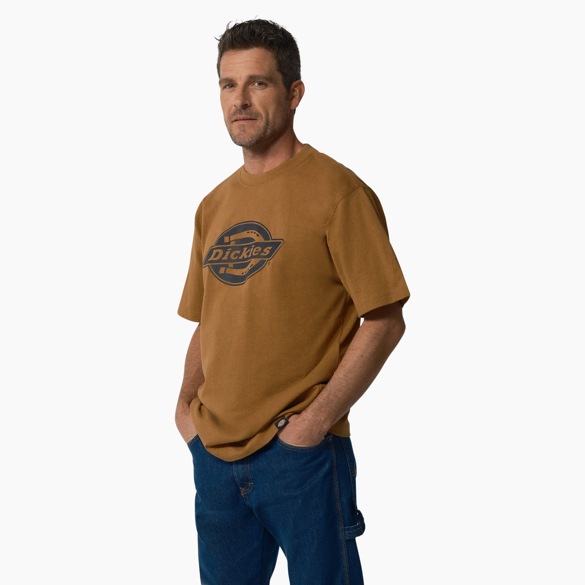 Dickies Short Sleeve Heavyweight Logo T-Shirt - Brown Duck (BD)