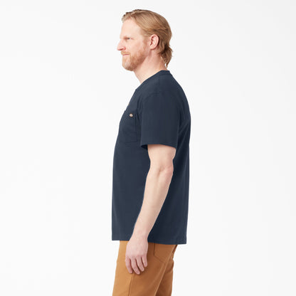 Dickies Heavyweight Short Sleeve Henley T-Shirt - Dark Navy (DN)