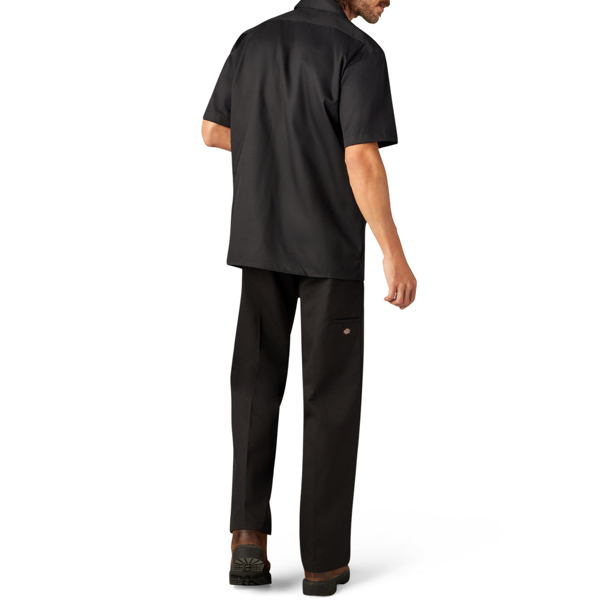 Dickies FLEX Relaxed Fit Short Sleeve Work Shirt - Black (BK)