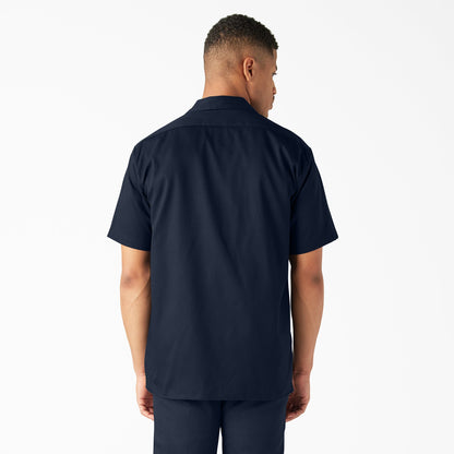 Dickies FLEX Relaxed Fit Short Sleeve Work Shirt - Dark Navy (DN)