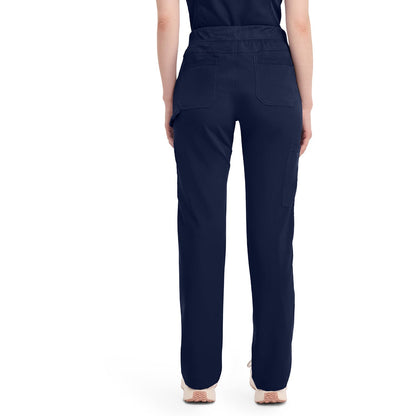 Dickies Women's Balance Mid Rise Tapered Leg Pull-On Scrub Pant - NAVY (0NV)