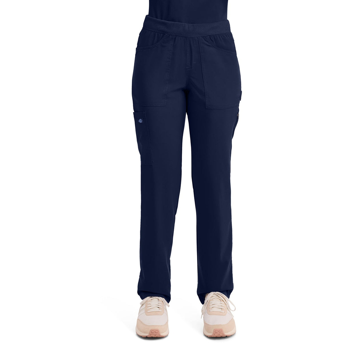Dickies Women's Balance Mid Rise Tapered Leg Pull-On Scrub Pant - NAVY (0NV)