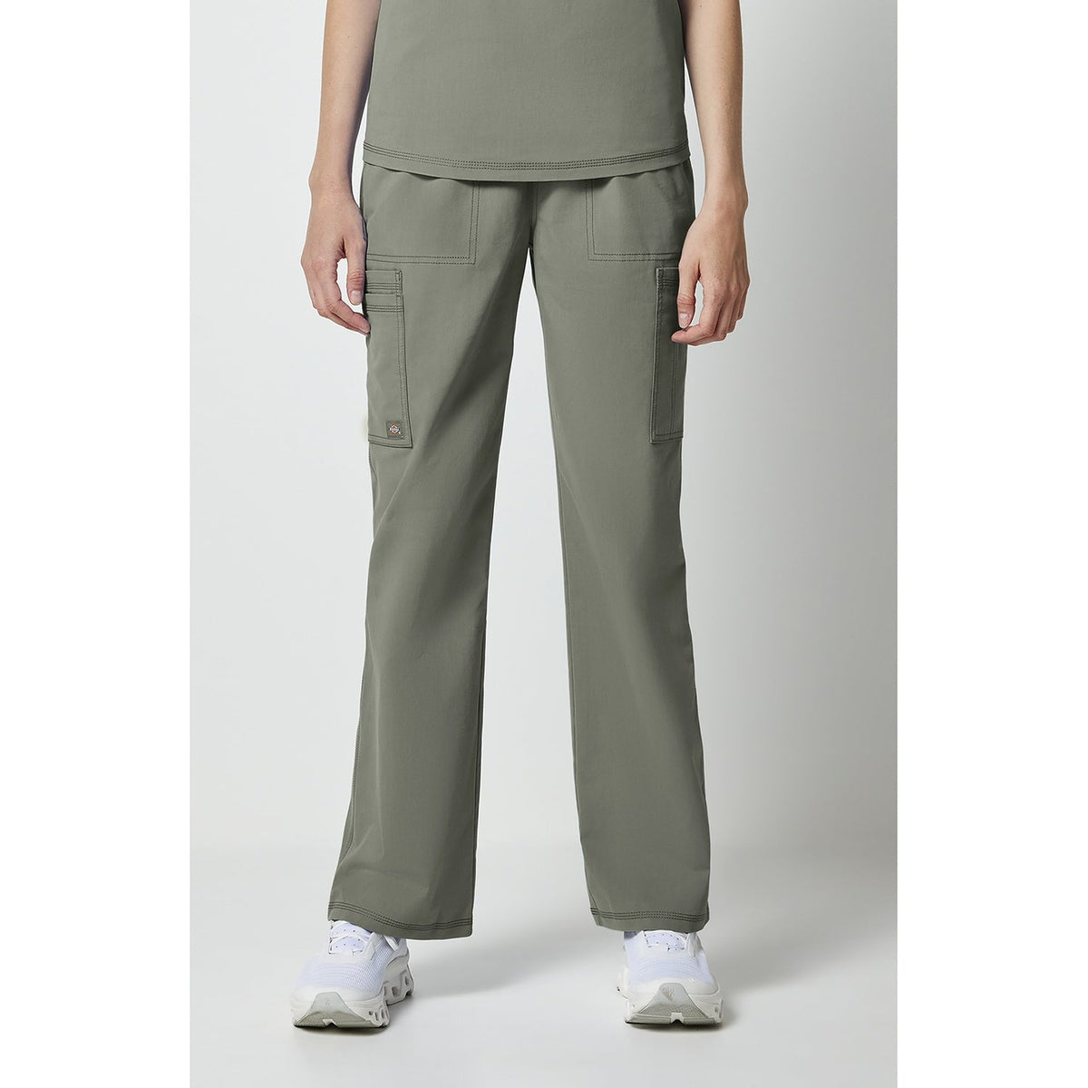 Dickies Women's Forge Straight Leg Scrub Cargo - LIGHT GRAY (LA)