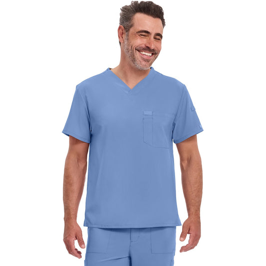 Dickies Men's EDS Essentials Tuckable V-Neck Scrub Top - Ceil Blue (CBL)
