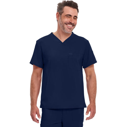 Dickies Men's EDS Essentials Tuckable V-Neck Scrub Top - NAVY (0NV)
