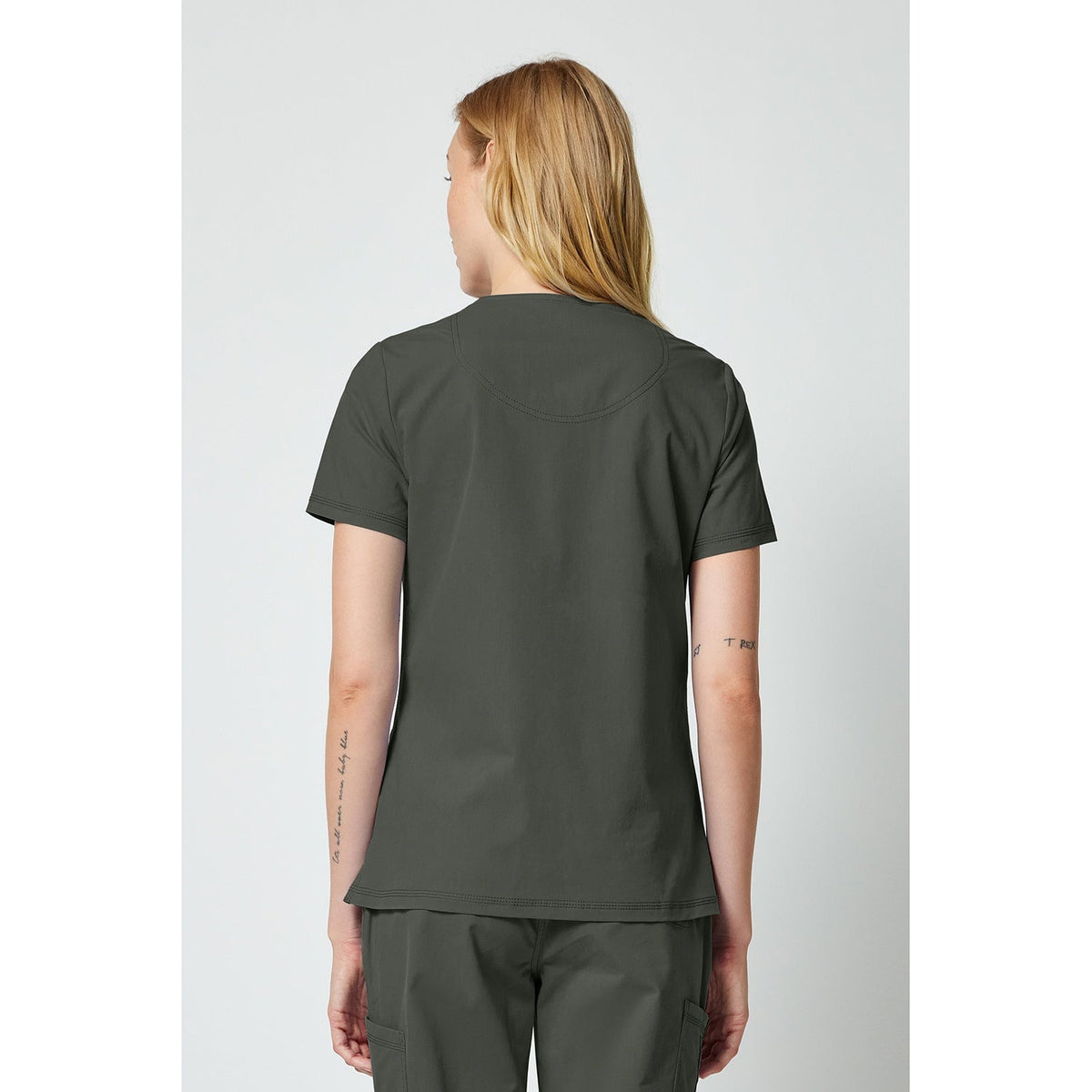 Dickies Women's Forge V-Neck Scrub Top - OLIVE (OL9)