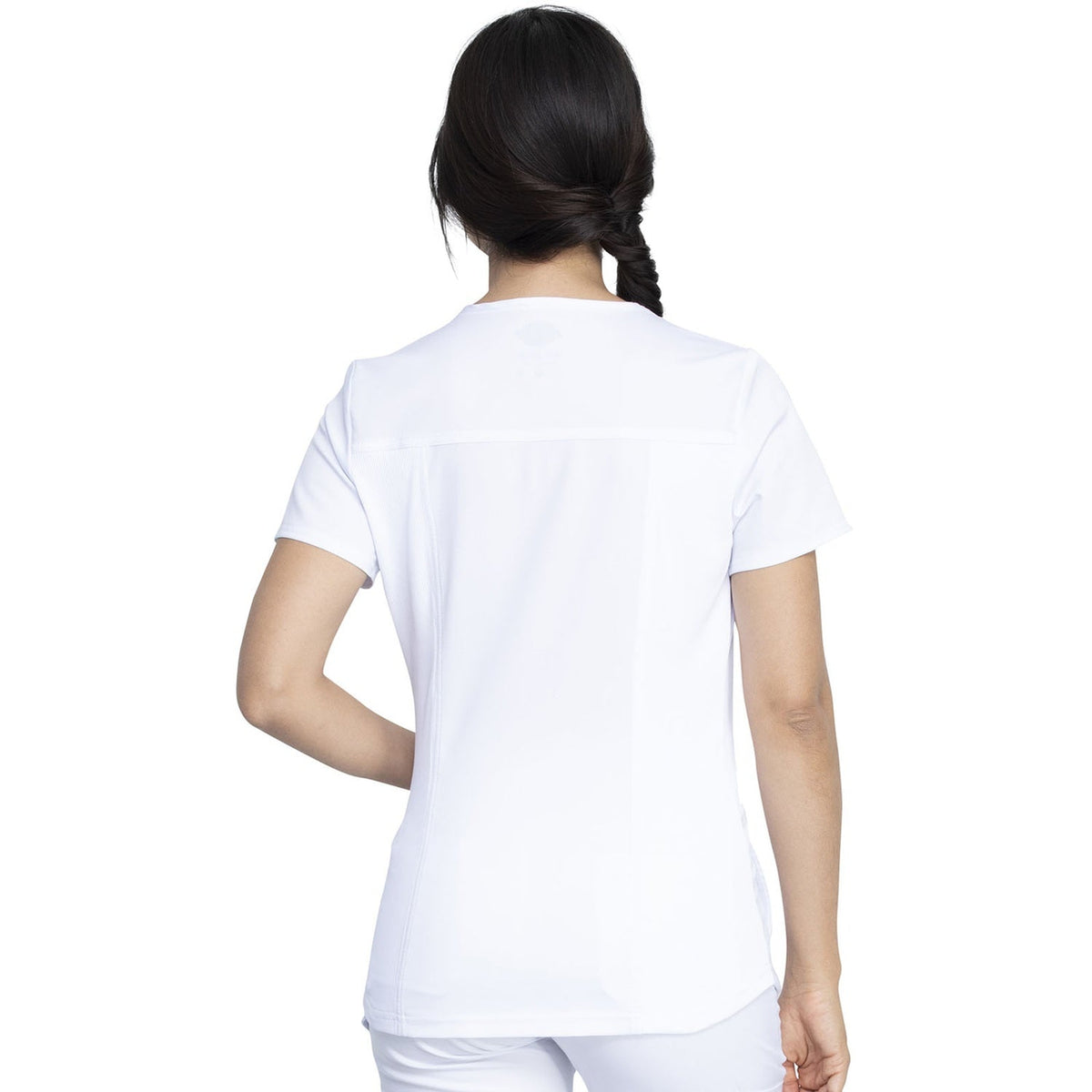 Dickies Women's Balance V-Neck Scrub Top - White (DWH)