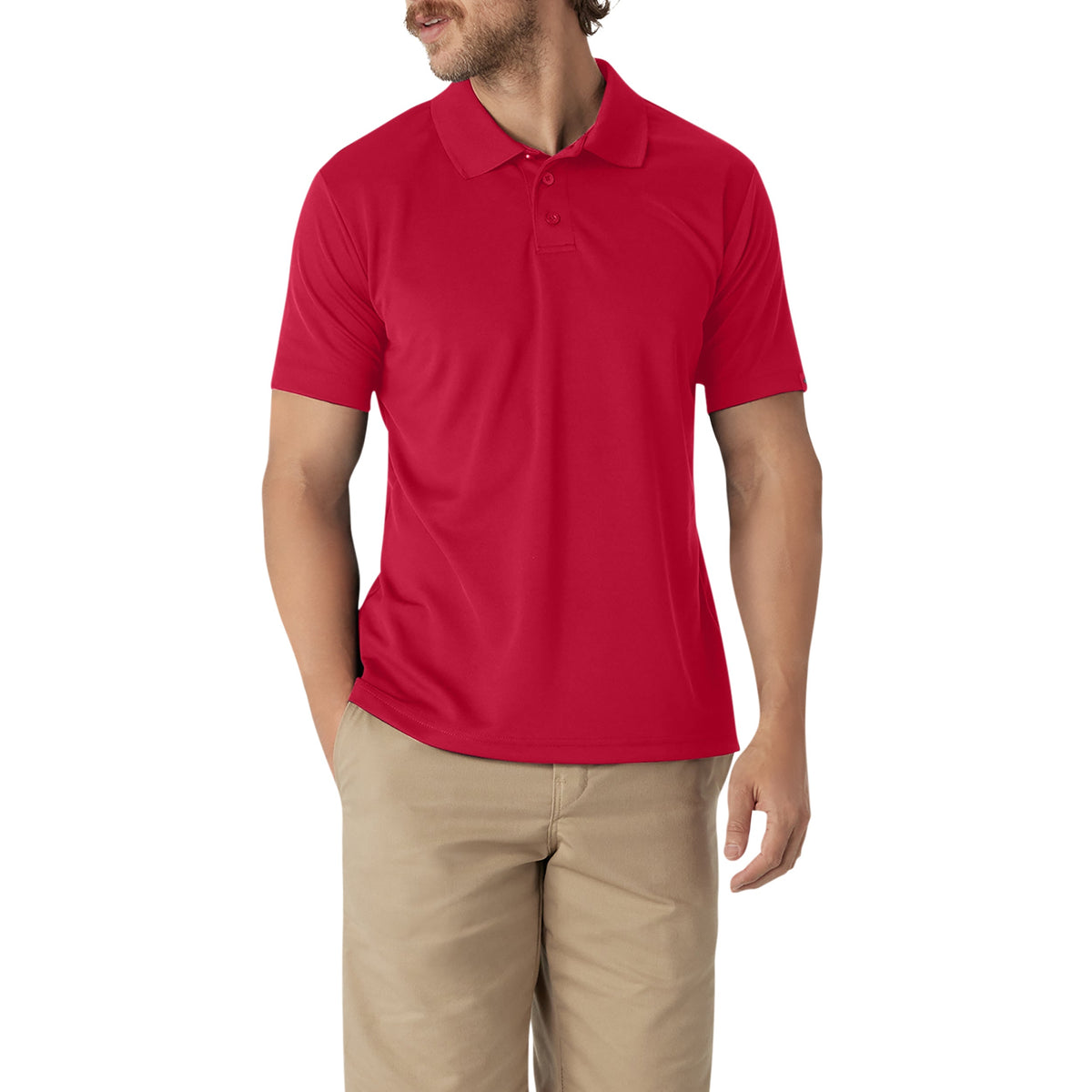 Dickies Short Sleeve Performance Polo Shirt - Apple Red (LR)