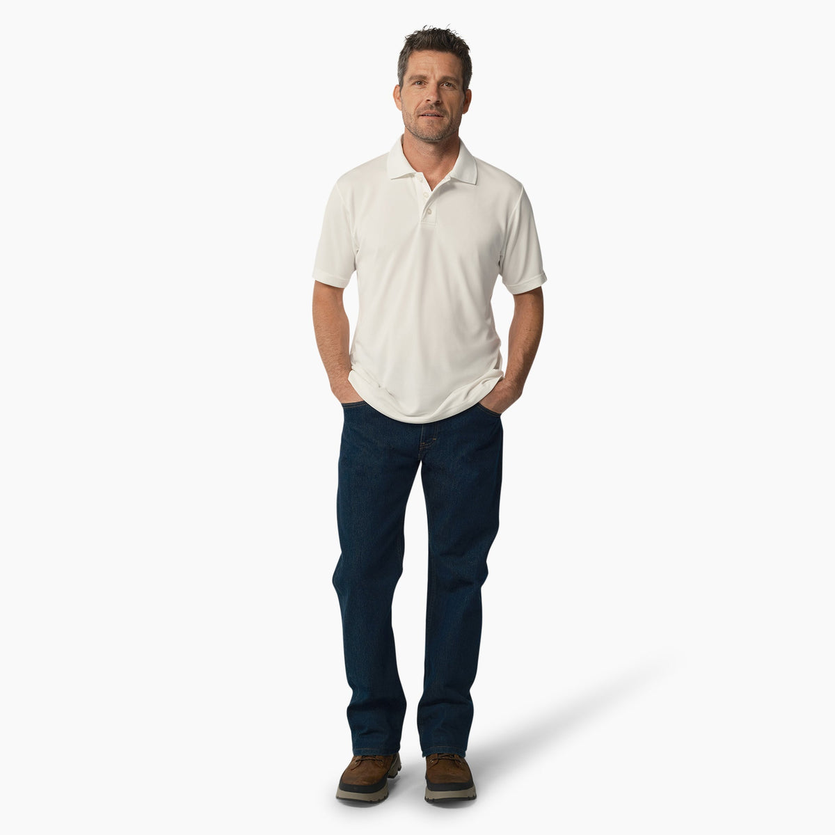 Dickies Short Sleeve Performance Polo Shirt - White (WH)