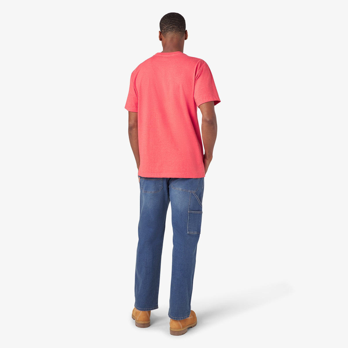 Dickies Heavyweight Heathered Short Sleeve Pocket T-Shirt - Coral Reef Heather (FCH)