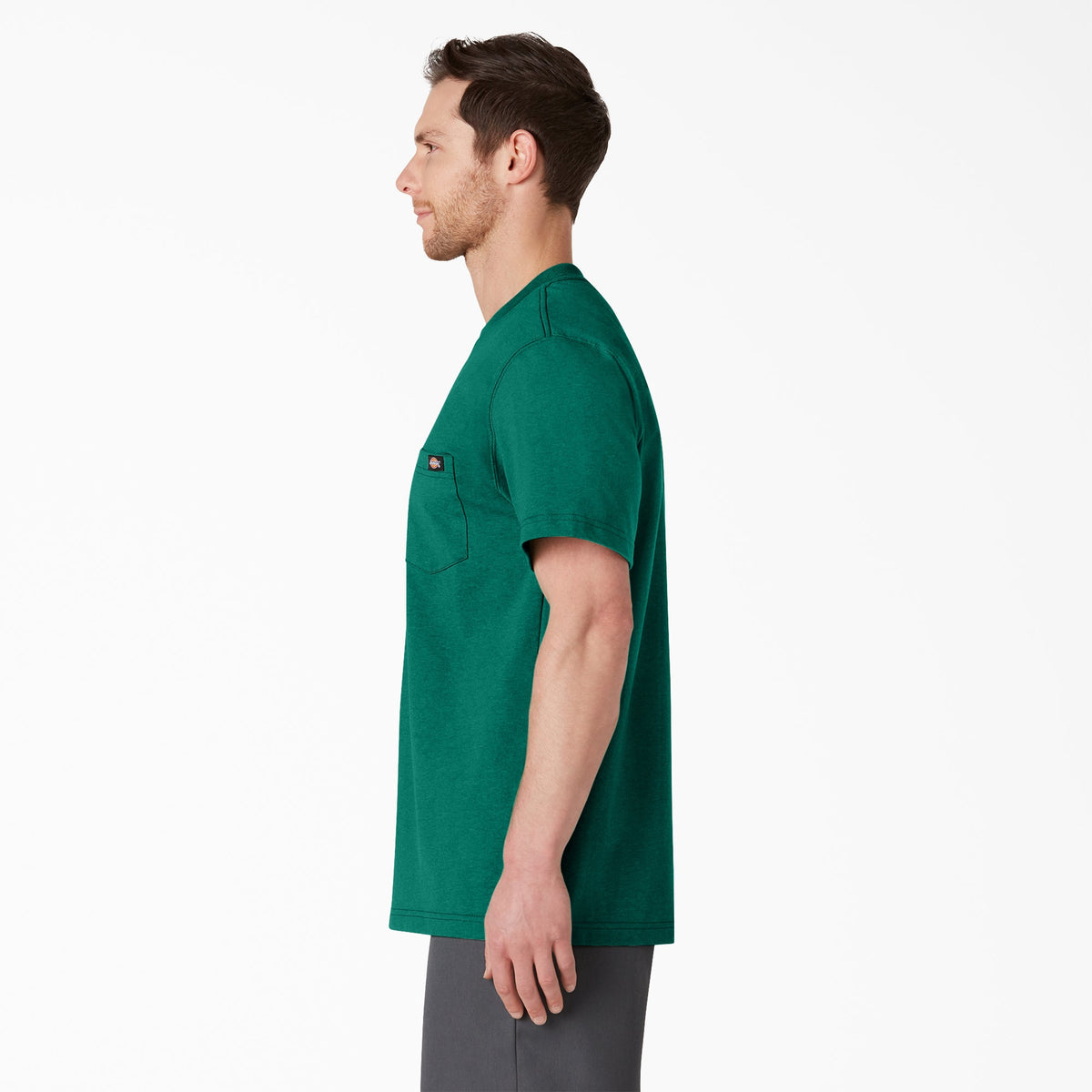Dickies Heavyweight Heathered Short Sleeve Pocket T-Shirt - Green Heather (GSH)