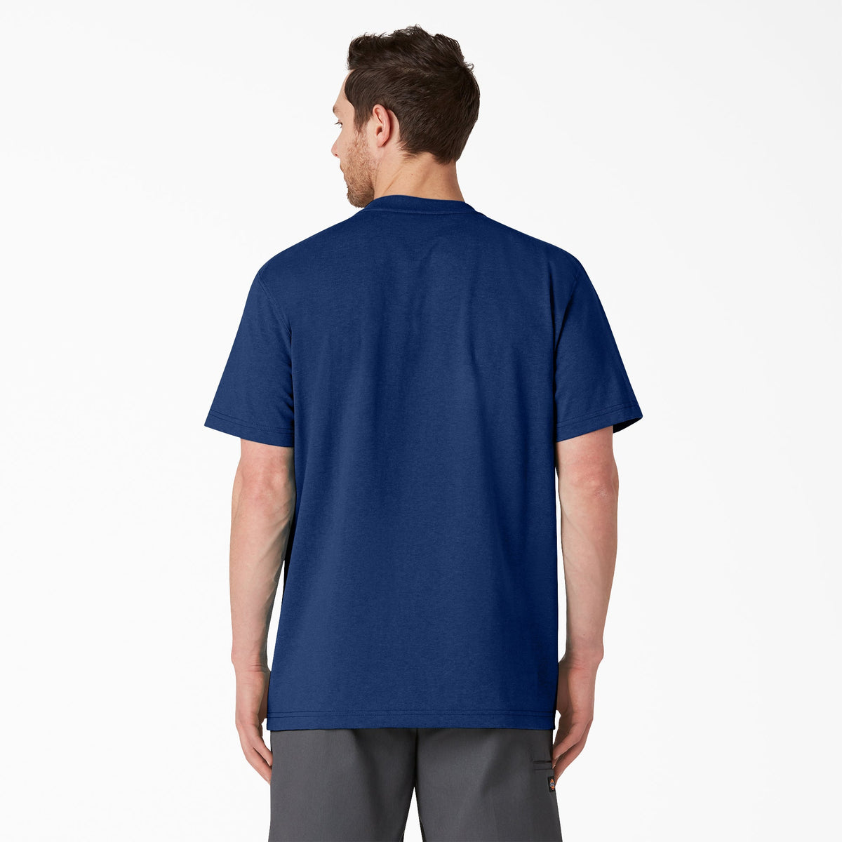 Dickies Heavyweight Heathered Short Sleeve Pocket T-Shirt - Limoges Blue Heather (OIH)