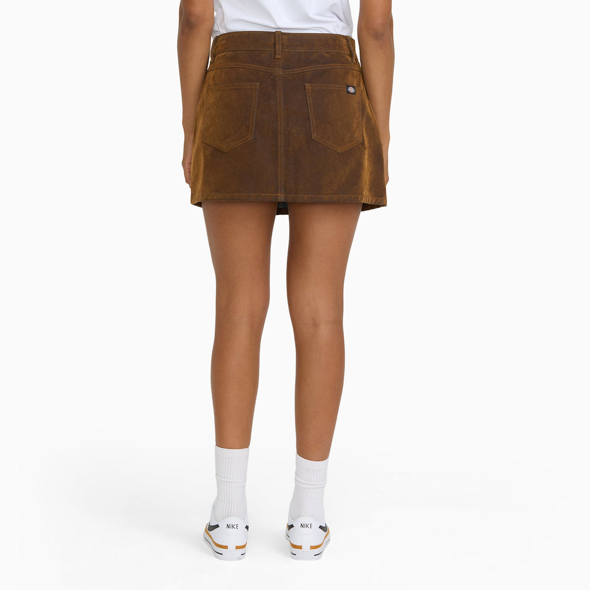 Dickies Women's Flocked Low Rise Mini Skirt - Glazed Ginger Flocked/Enzyme W (GGF)
