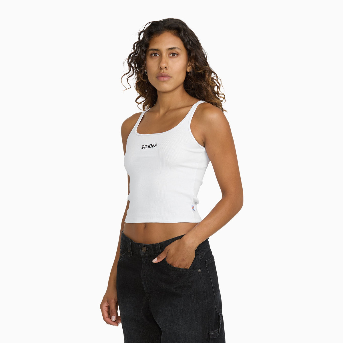 Dickies Juniors Ribbed Tank - White