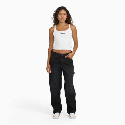 Dickies Juniors Ribbed Tank - White
