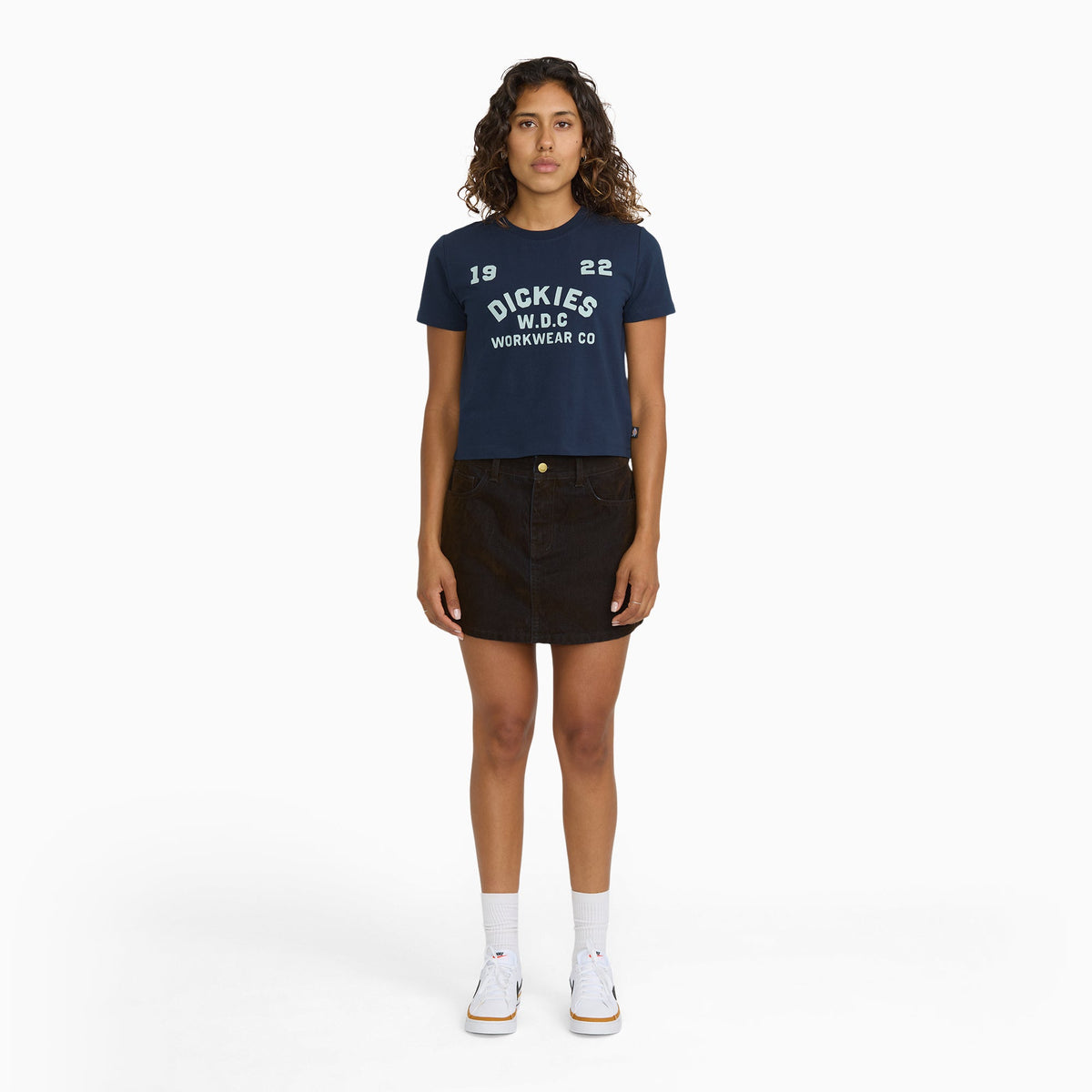 Dickies Juniors Longline Baby Tee - Navy Blazer (NBL)
