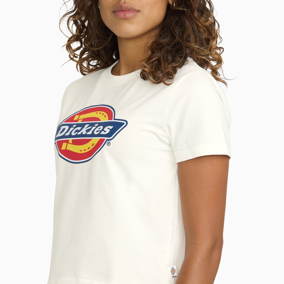 Dickies Junior's Longline Baby Tee - Star White (STWH)