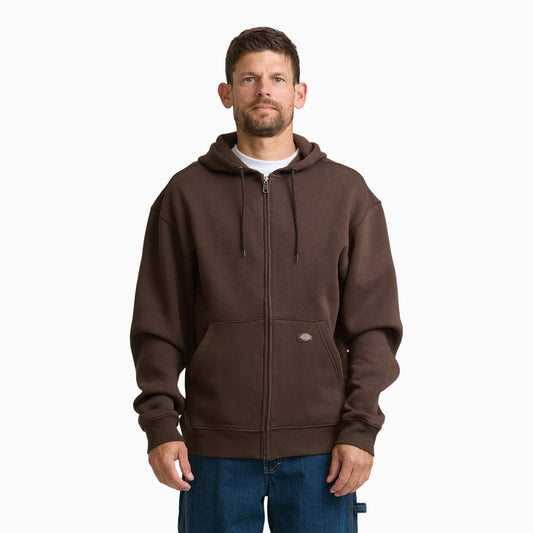 Dickies Midweight Fleece Zip Hoodie - Chocolate Brown (0CB)