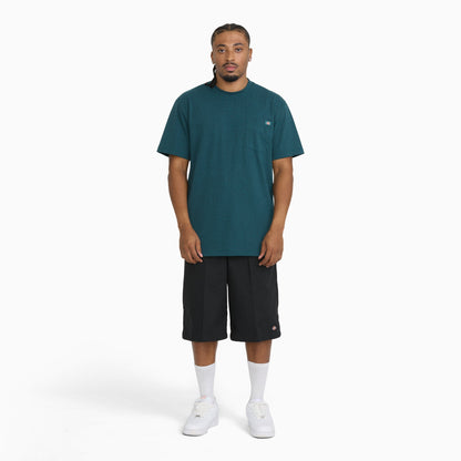 Dickies Heavyweight Heathered Short Sleeve Pocket T-Shirt - Mediterranean Heather (M03)